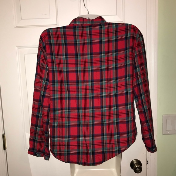 Victoria’s Secret L Plaid Button Down Top - Picture 7 of 7